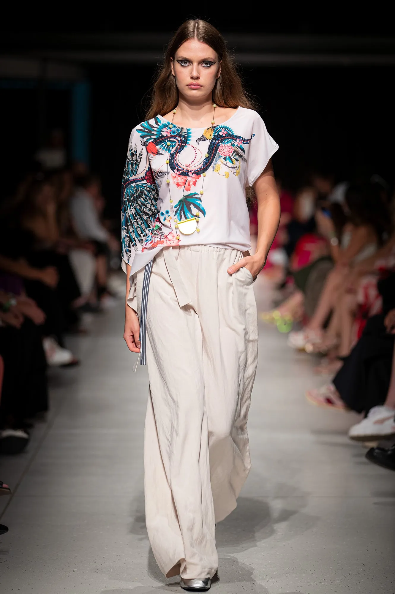 IVORY palazzo pants