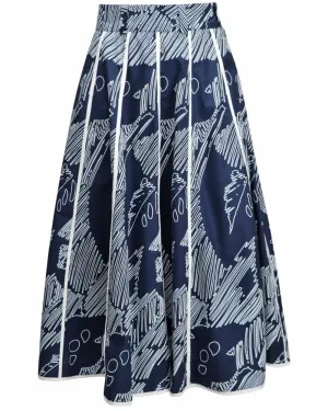 Ivory Stardust Foliage Stevie Skirt