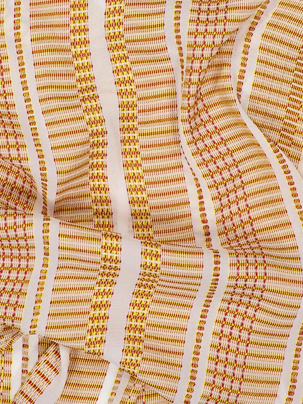 Ivory Sun Kymo Textured Silk Top