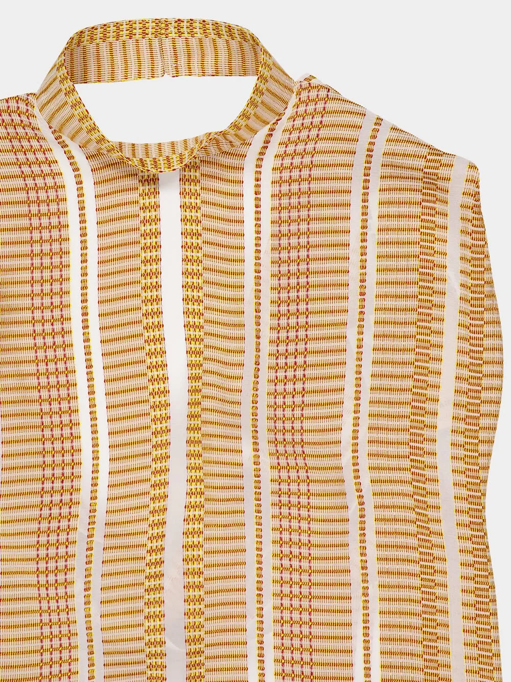 Ivory Sun Kymo Textured Silk Top