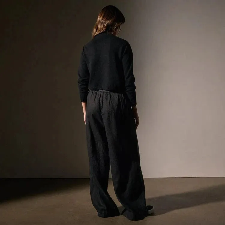 James Perse Lightweight Linen Wide Leg Pant