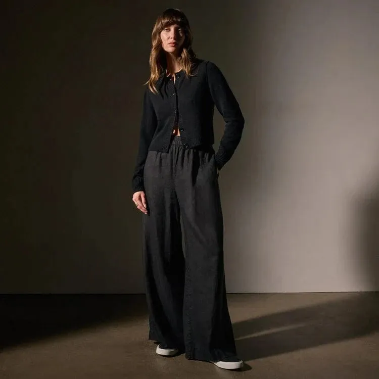 James Perse Lightweight Linen Wide Leg Pant