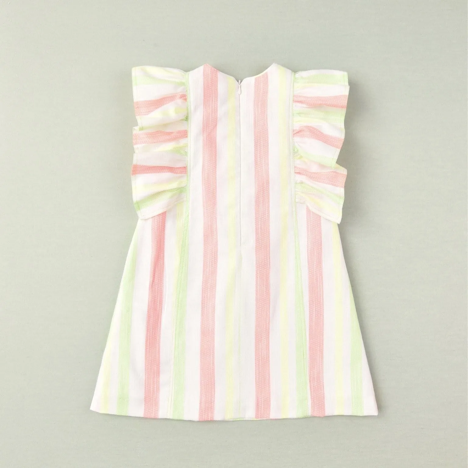 JOSE VARON - Neon Stripe A Line Dress