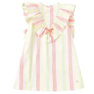 JOSE VARON - Neon Stripe A Line Dress