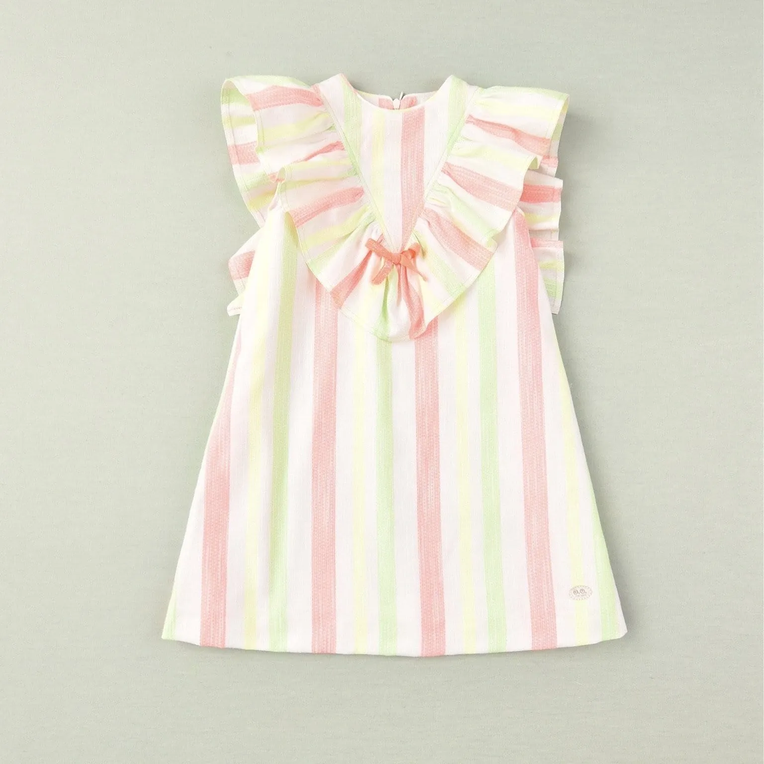 JOSE VARON - Neon Stripe A Line Dress