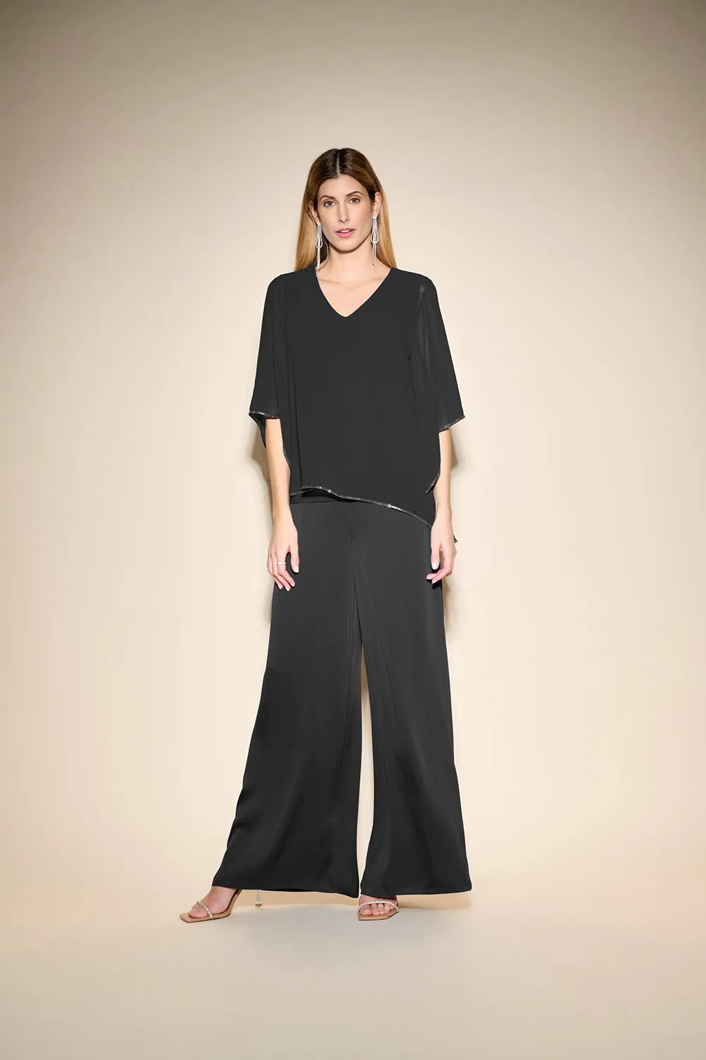 Joseph Ribkoff Chiffon V-Neck Top Jr233781