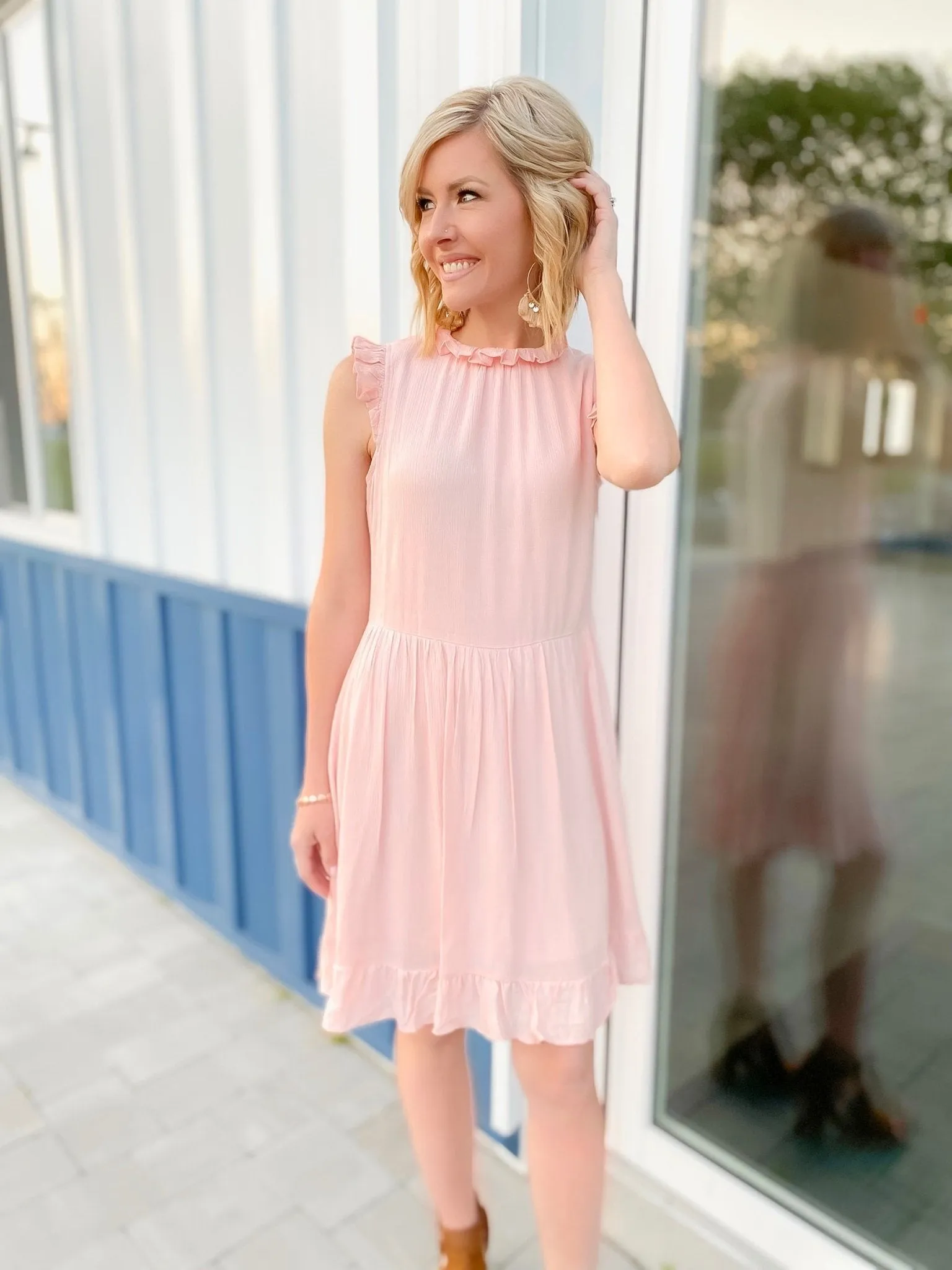 Just Getting Started Babydoll Dress
