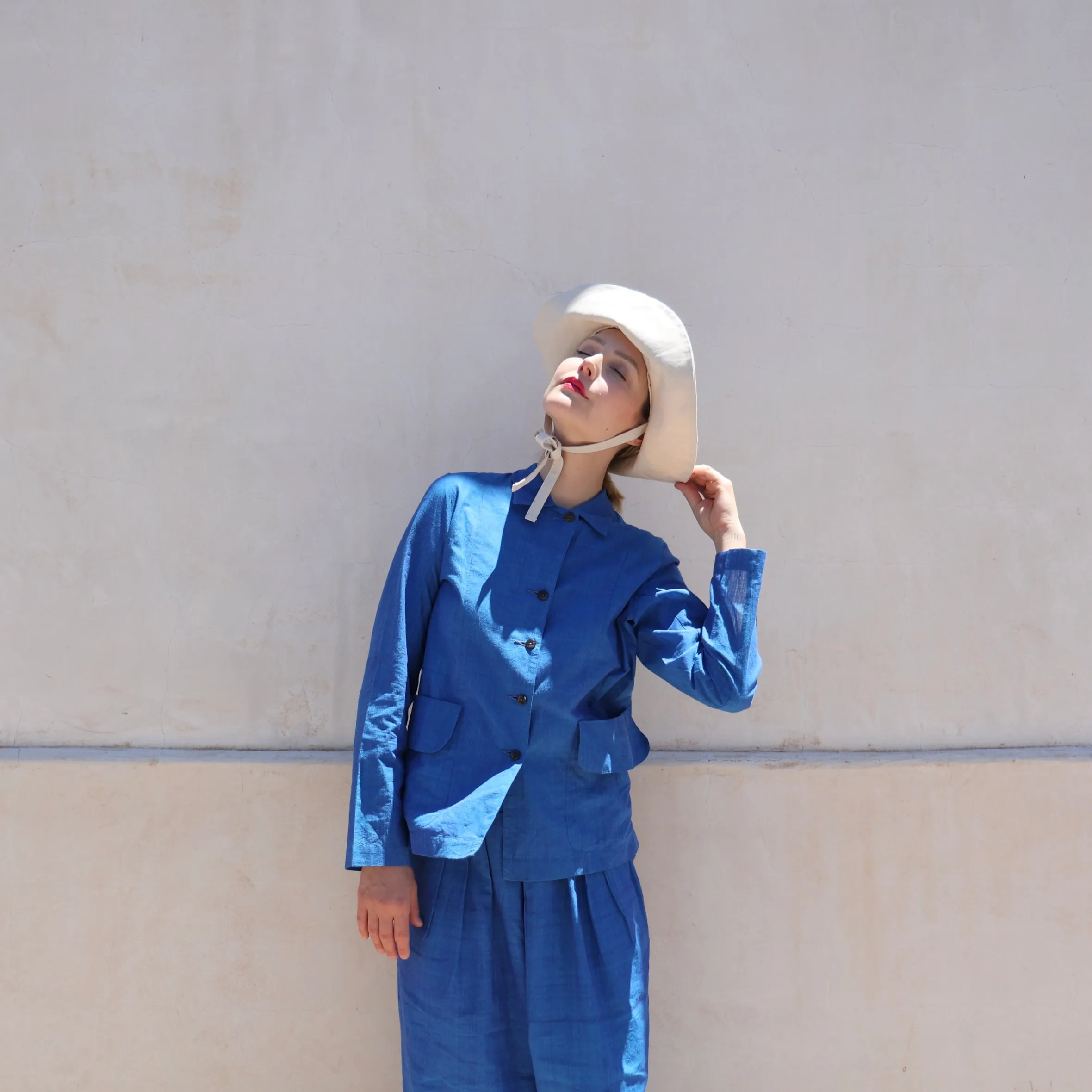 Khadi and Co. Cotton Jacket - Azure