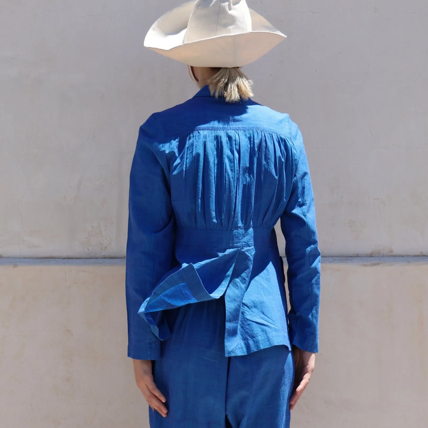 Khadi and Co. Cotton Jacket - Azure