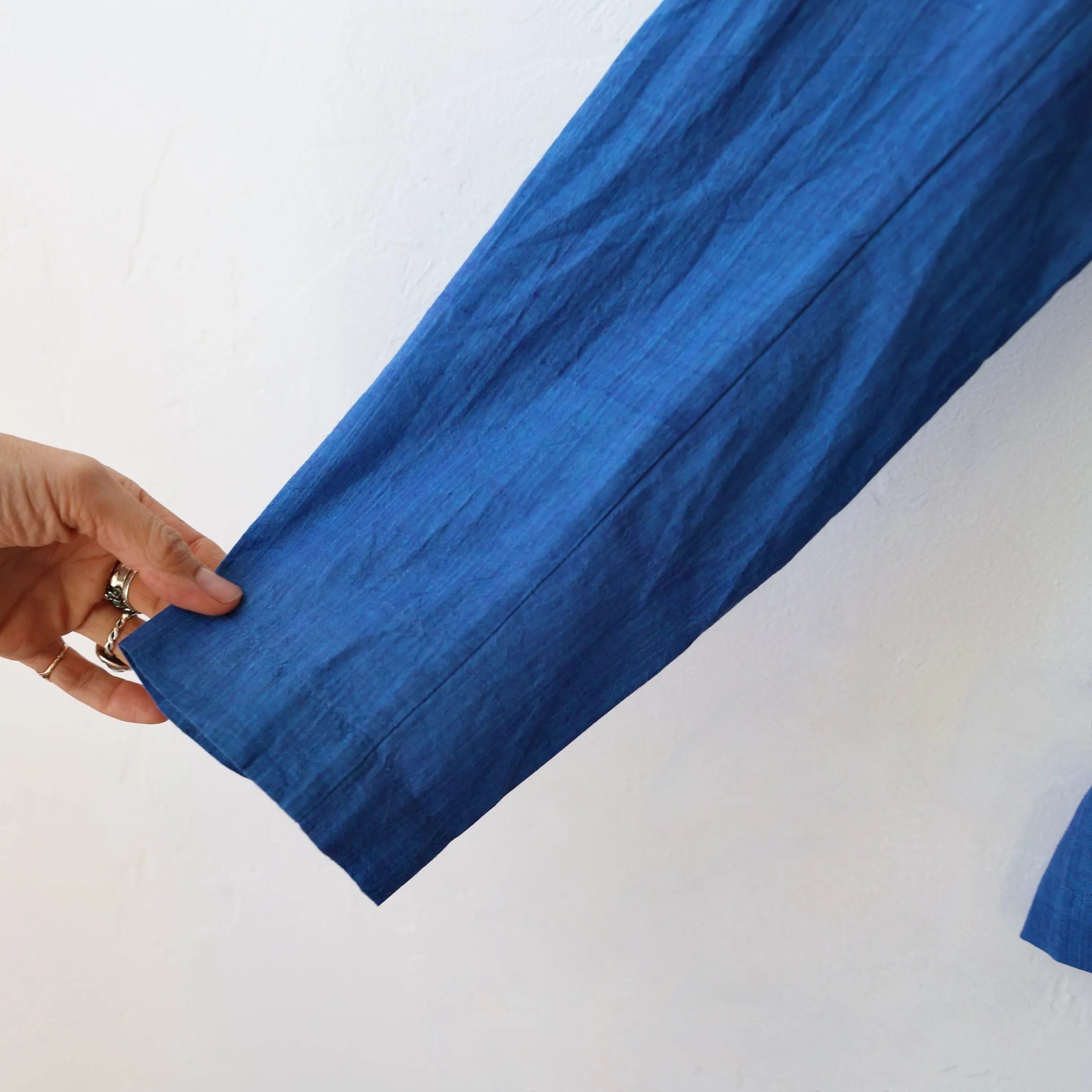 Khadi and Co. Cotton Jacket - Azure