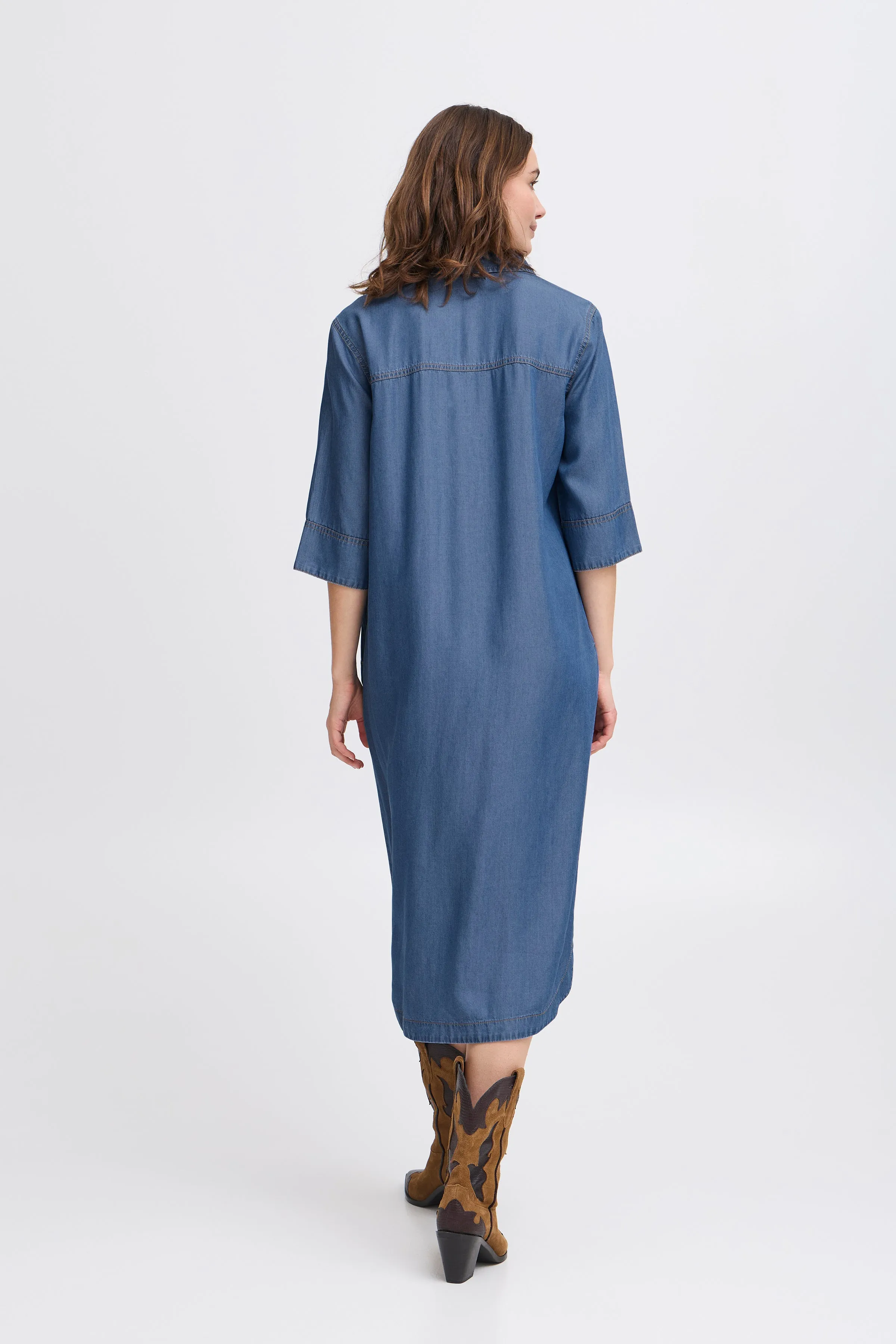 Kosmo Dress | Mid Denim Blue