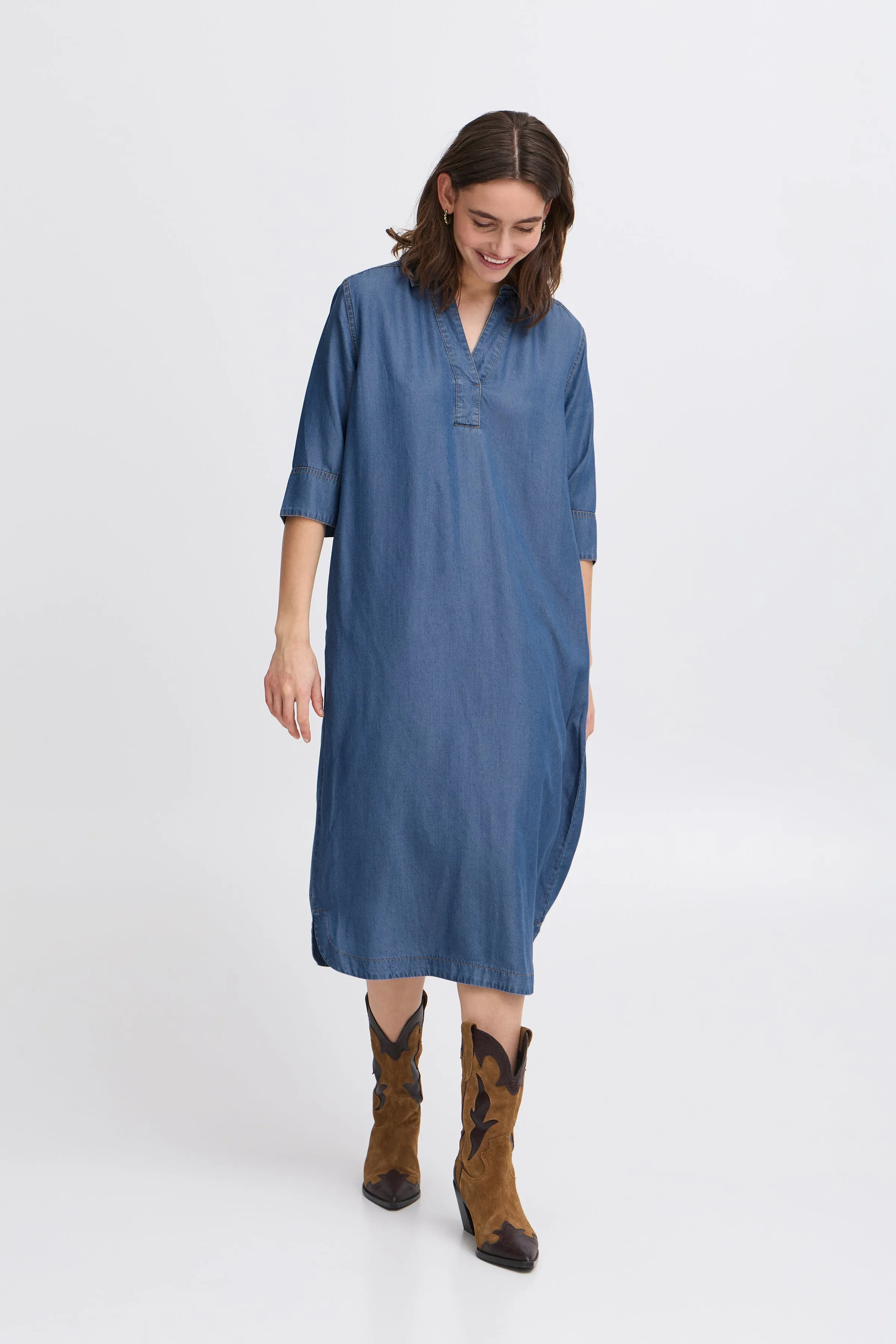 Kosmo Dress | Mid Denim Blue
