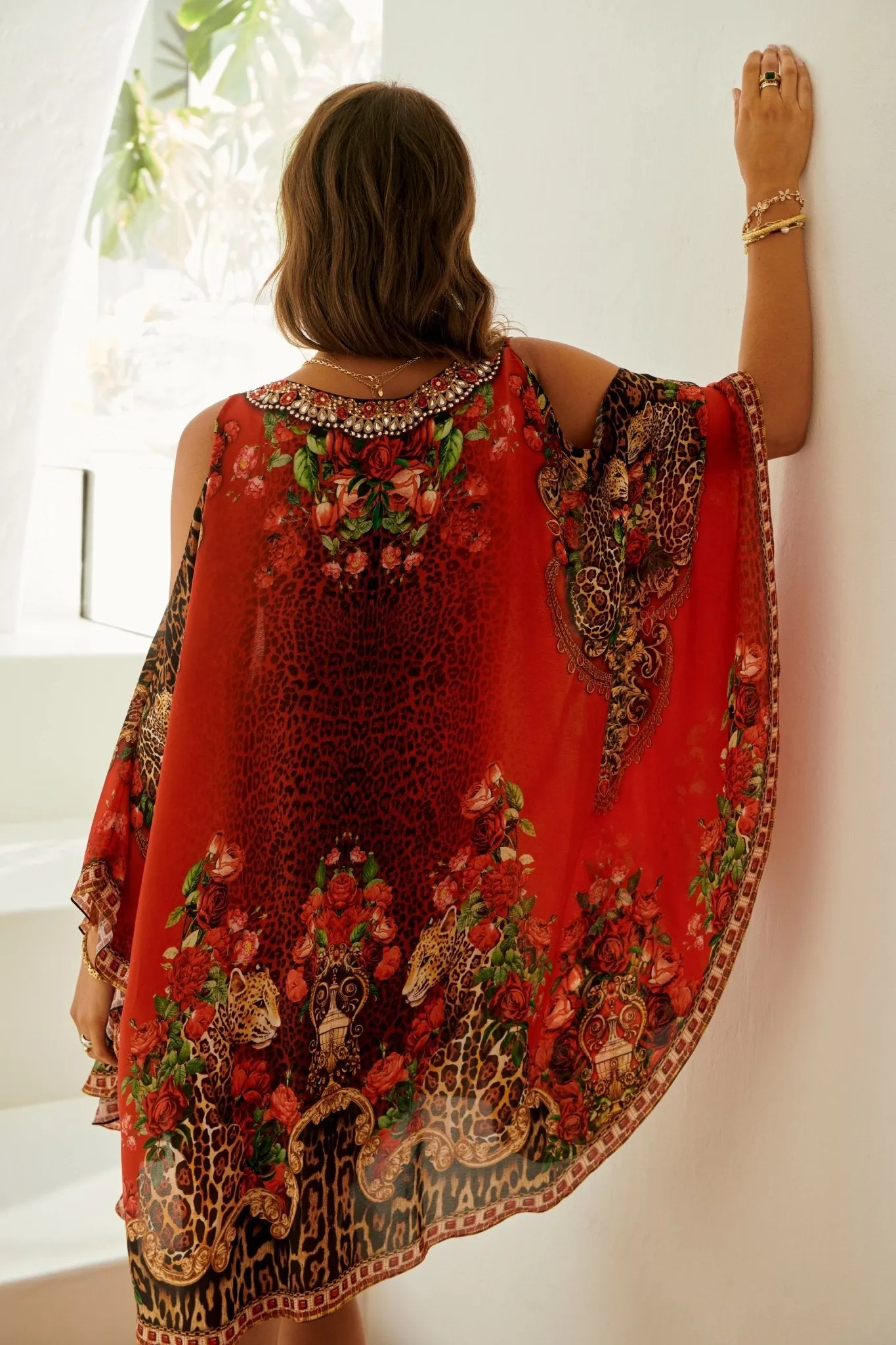 LEOPARDESS KAFTAN DRESS