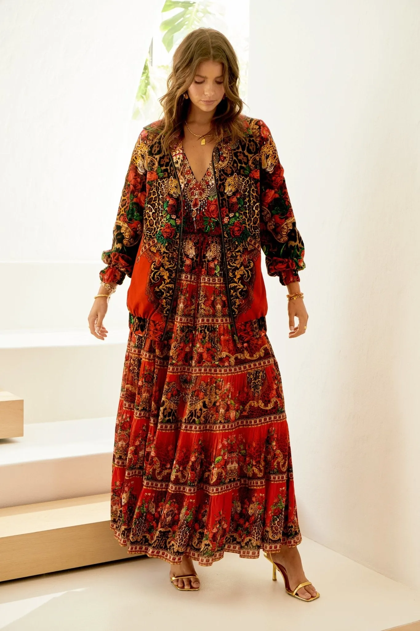 LEOPARDESS KAFTAN DRESS