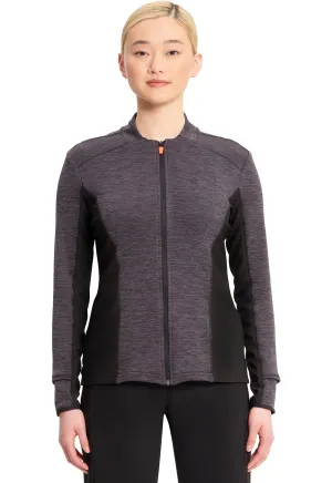 Lifestyle IN500A Athletic Zip Front Jacket Black