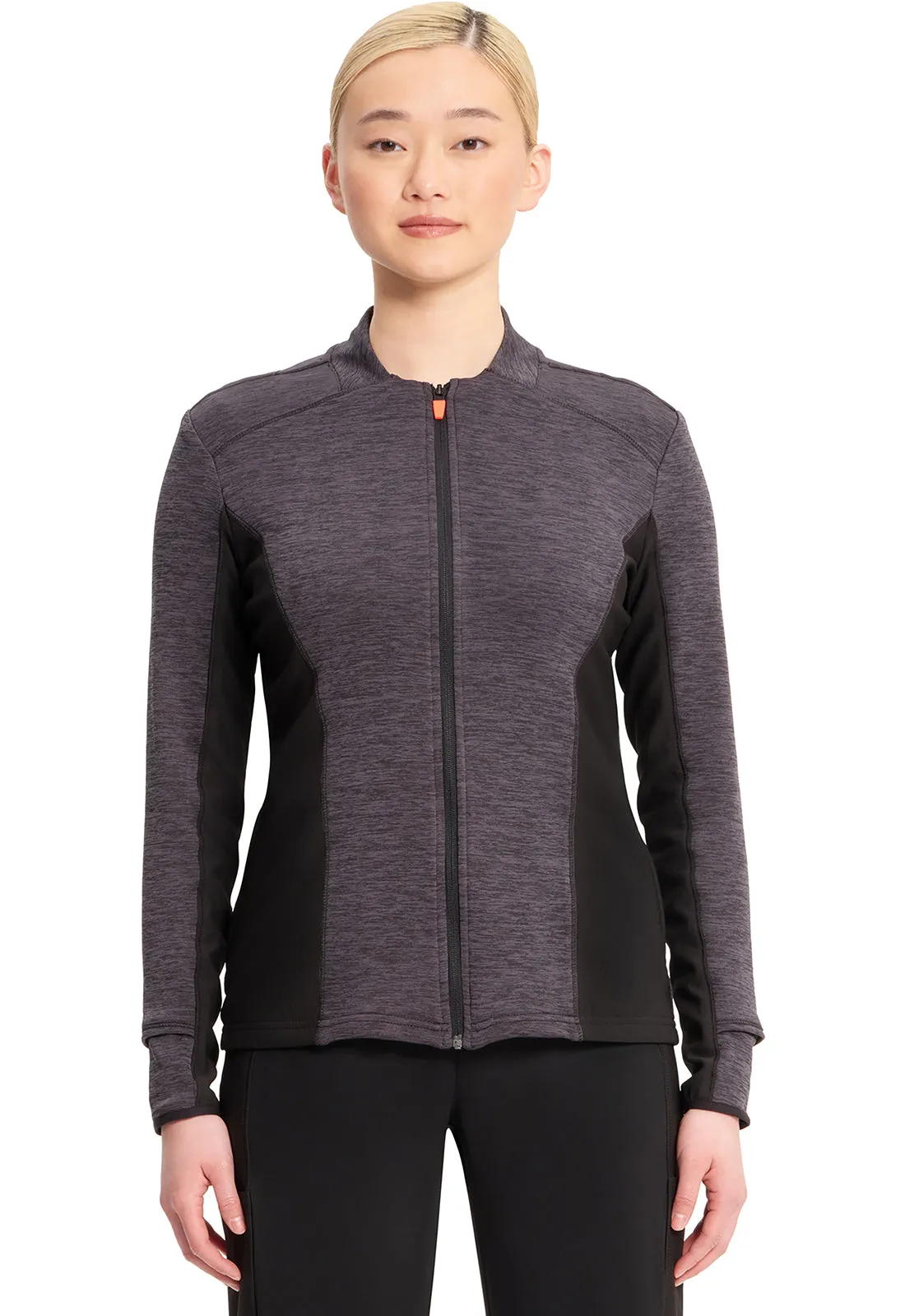 Lifestyle IN500A Athletic Zip Front Jacket Black