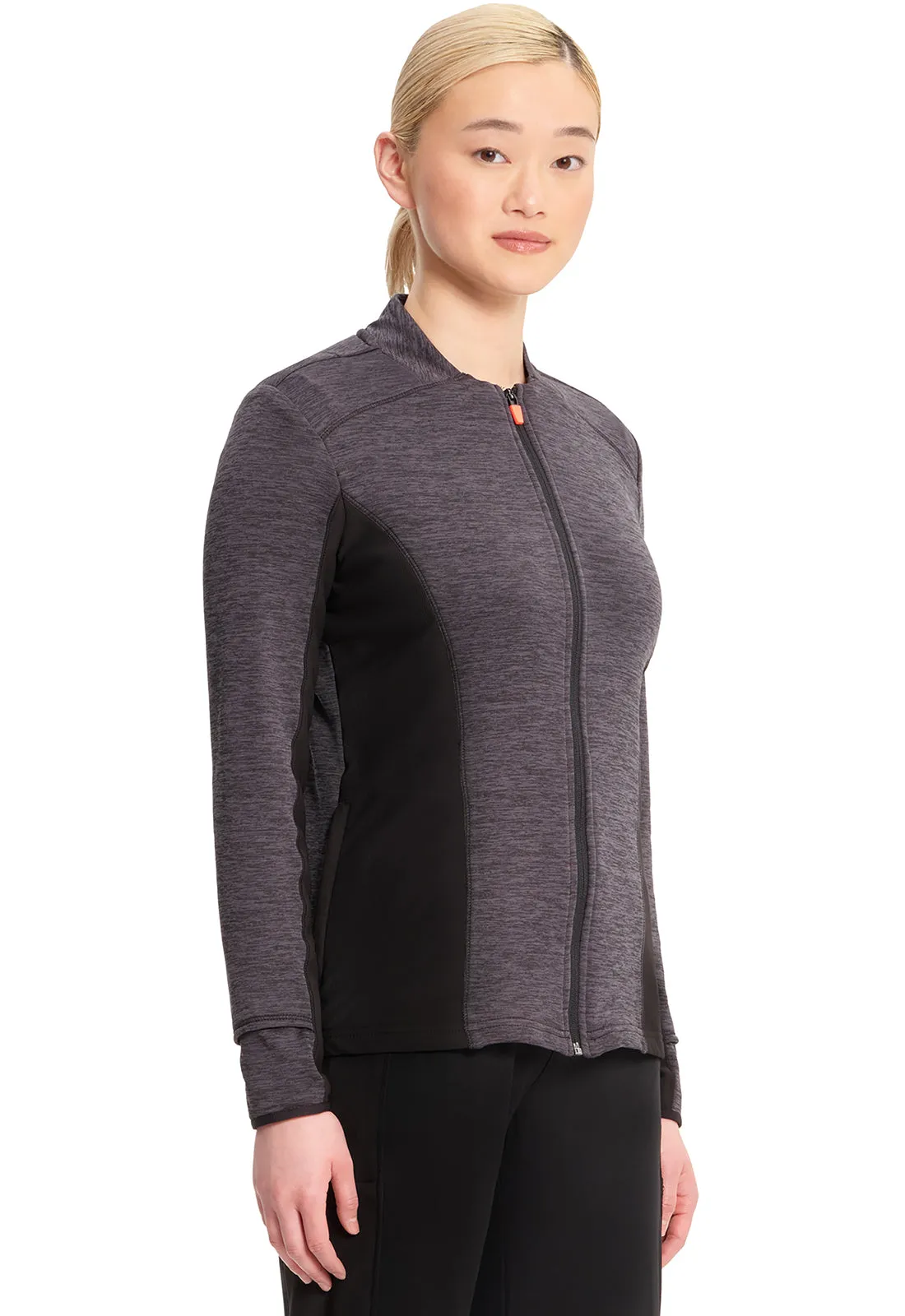 Lifestyle IN500A Athletic Zip Front Jacket Black