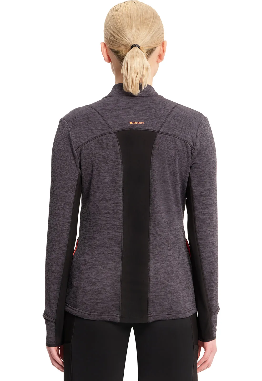 Lifestyle IN500A Athletic Zip Front Jacket Black