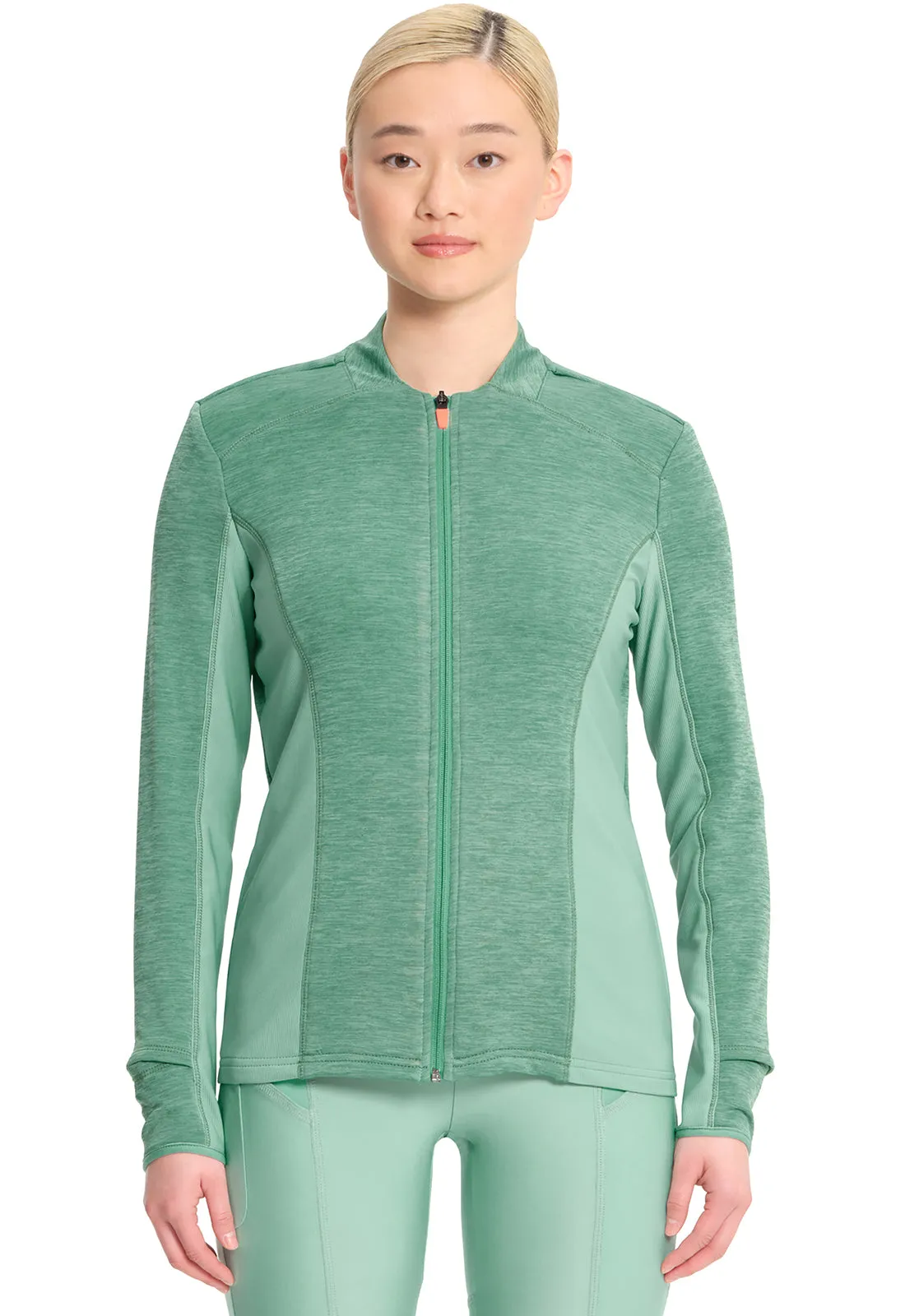 Lifestyle IN500A Athletic Zip Front Jacket Matcha Latte