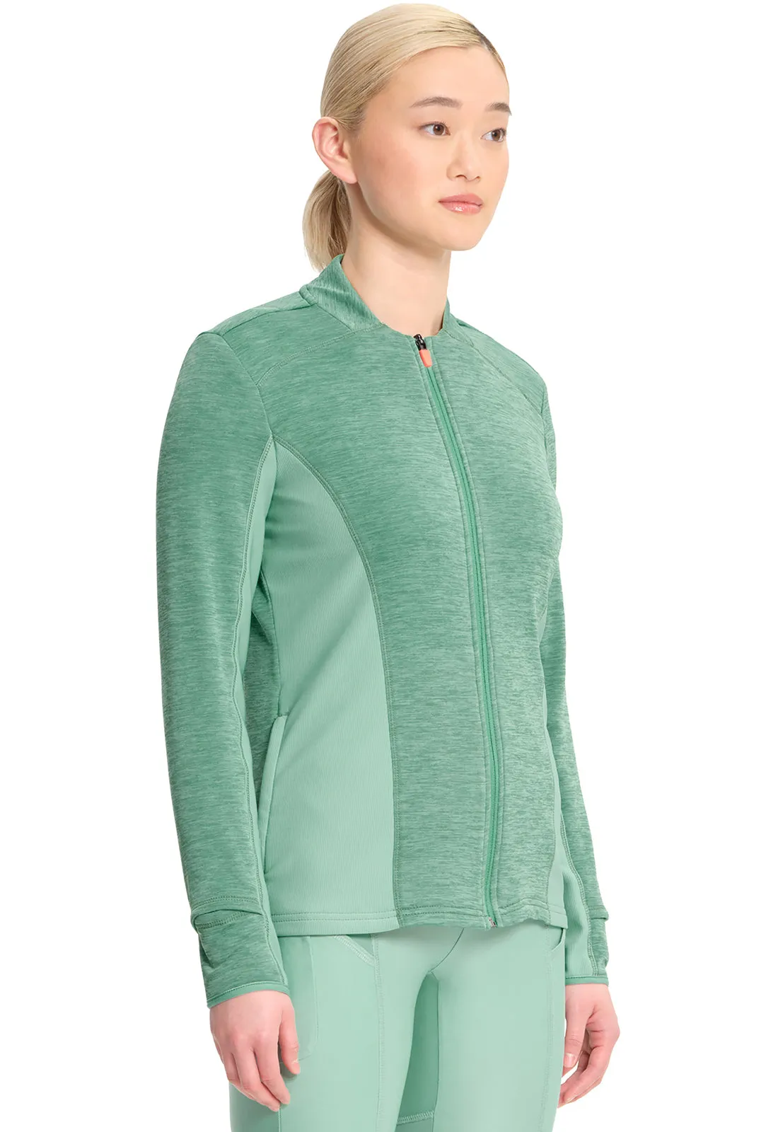 Lifestyle IN500A Athletic Zip Front Jacket Matcha Latte
