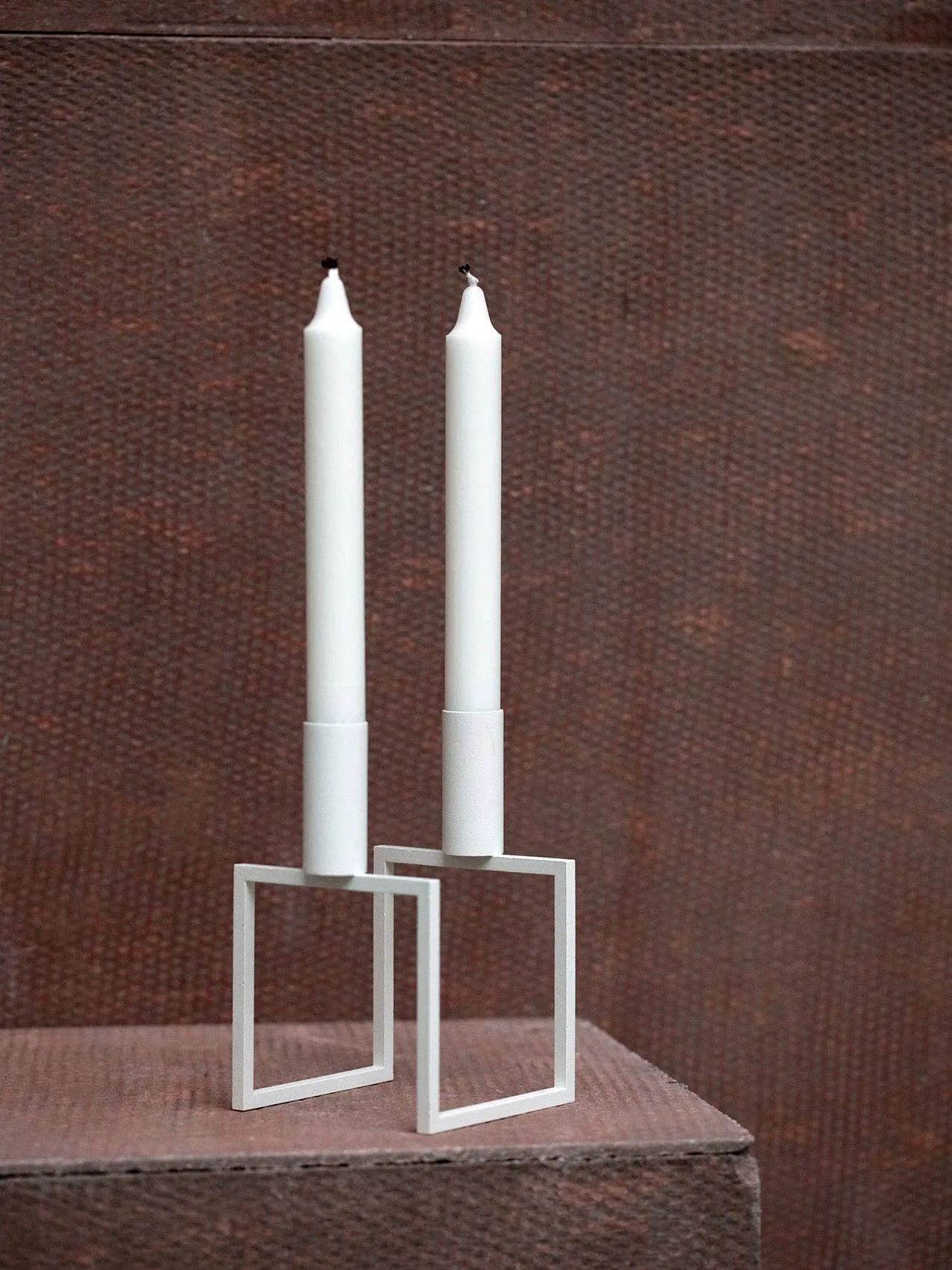 Line Candle Holder: Black