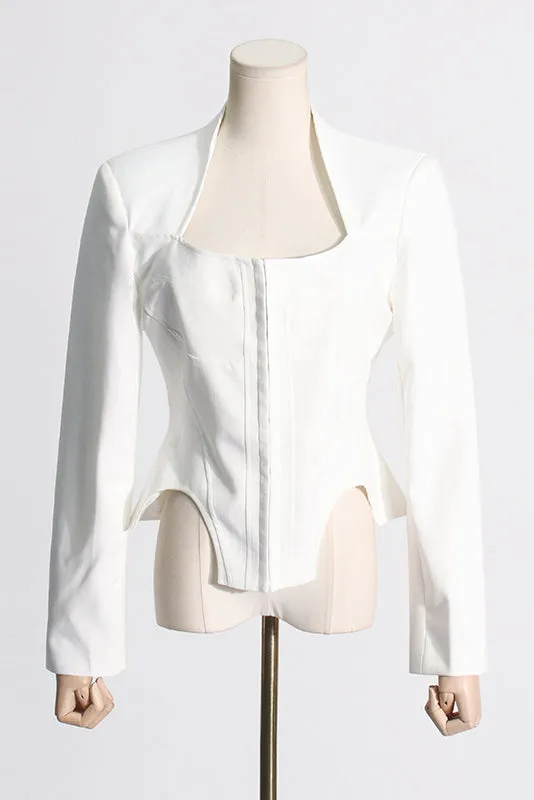 Long Sleeve Bustier Blazer