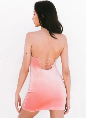 Love Pink Velvet Dress