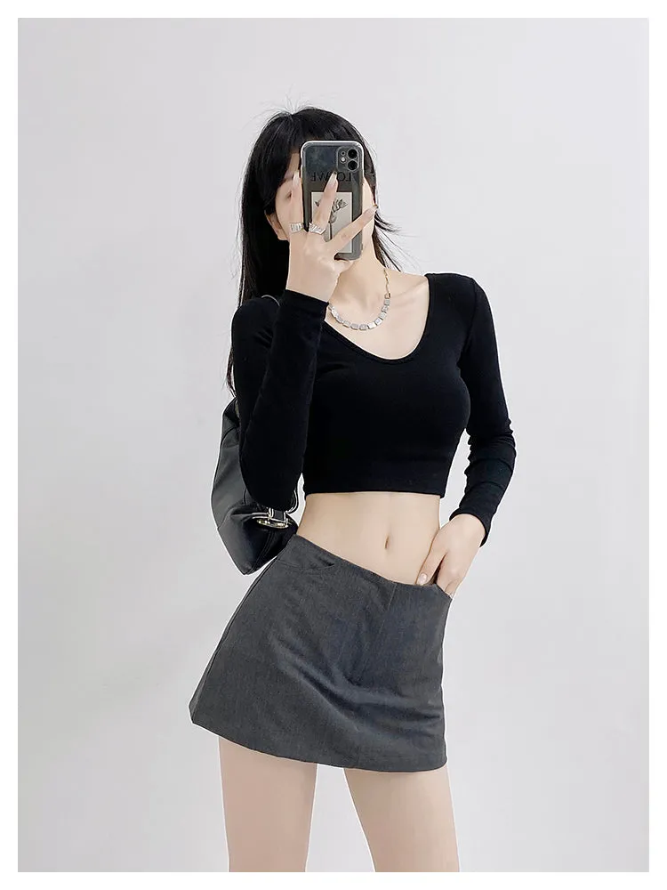 Low waist skirt