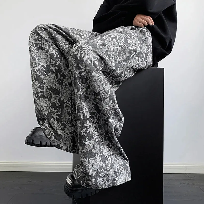 Luca Ferrara Floral Wide-Leg Pants