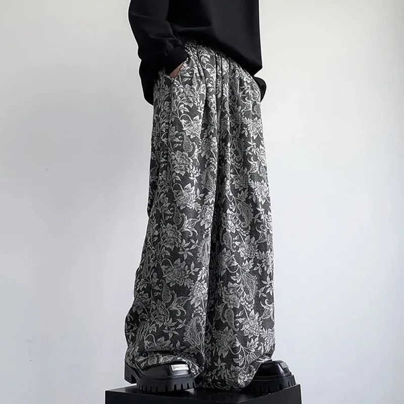Luca Ferrara Floral Wide-Leg Pants