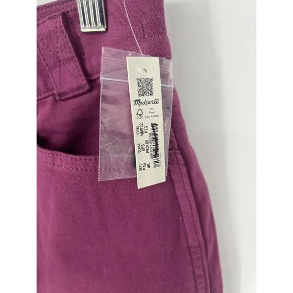 MADEWELL Iris Bloom The Petite Emmett WideLeg Pants Garment-Dyed Edition NWT 23P