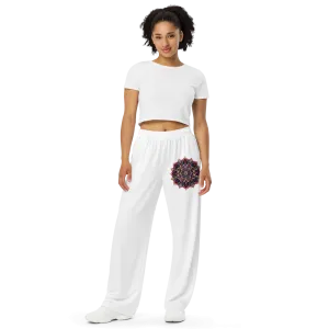 Mandala Blossom All-over print Unisex wide-leg pants