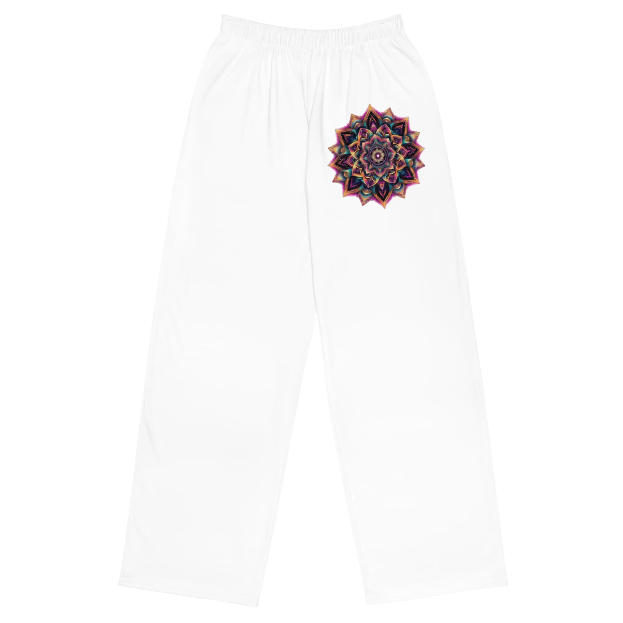 Mandala Blossom All-over print Unisex wide-leg pants