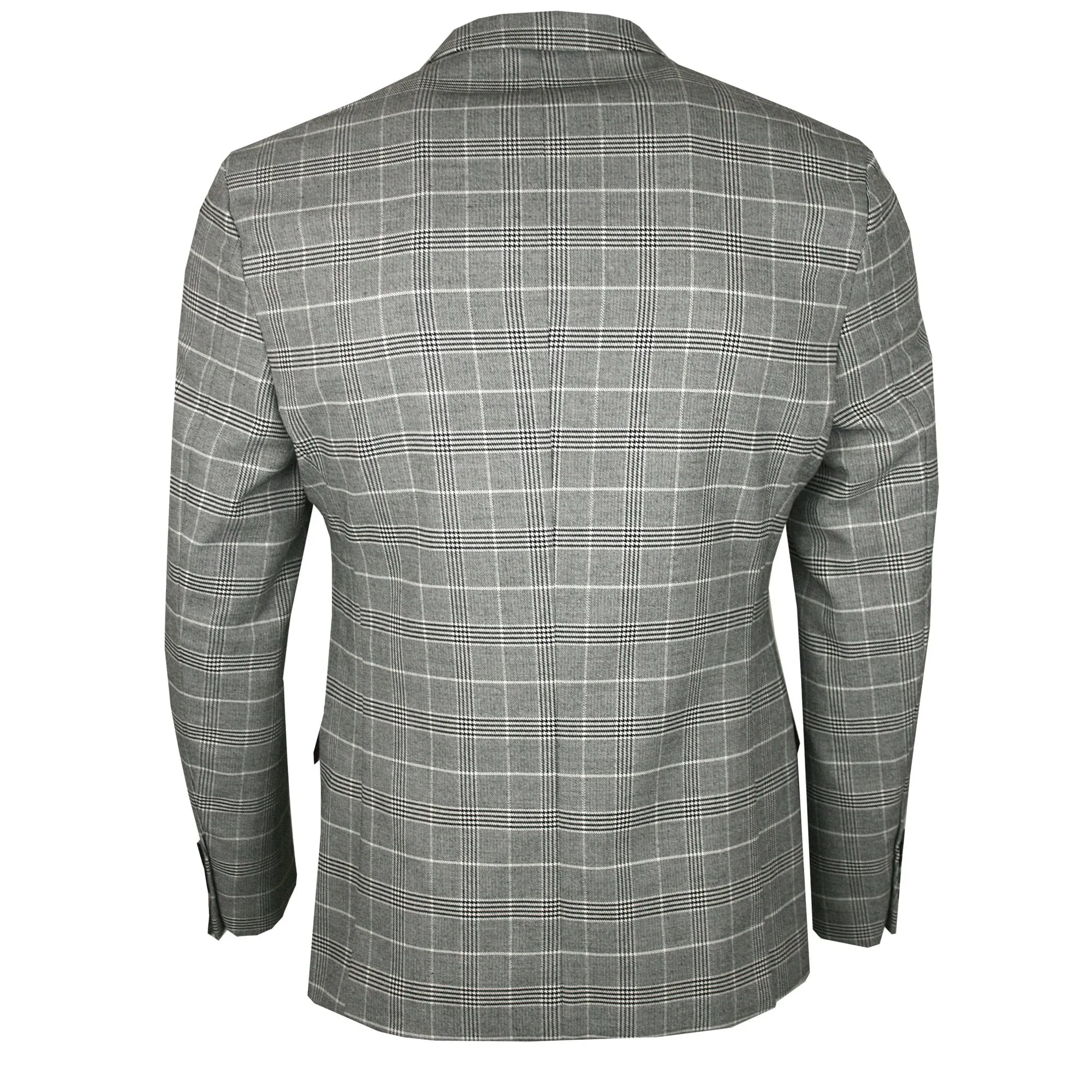 Marc Darcy Ross Check Blazer Grey