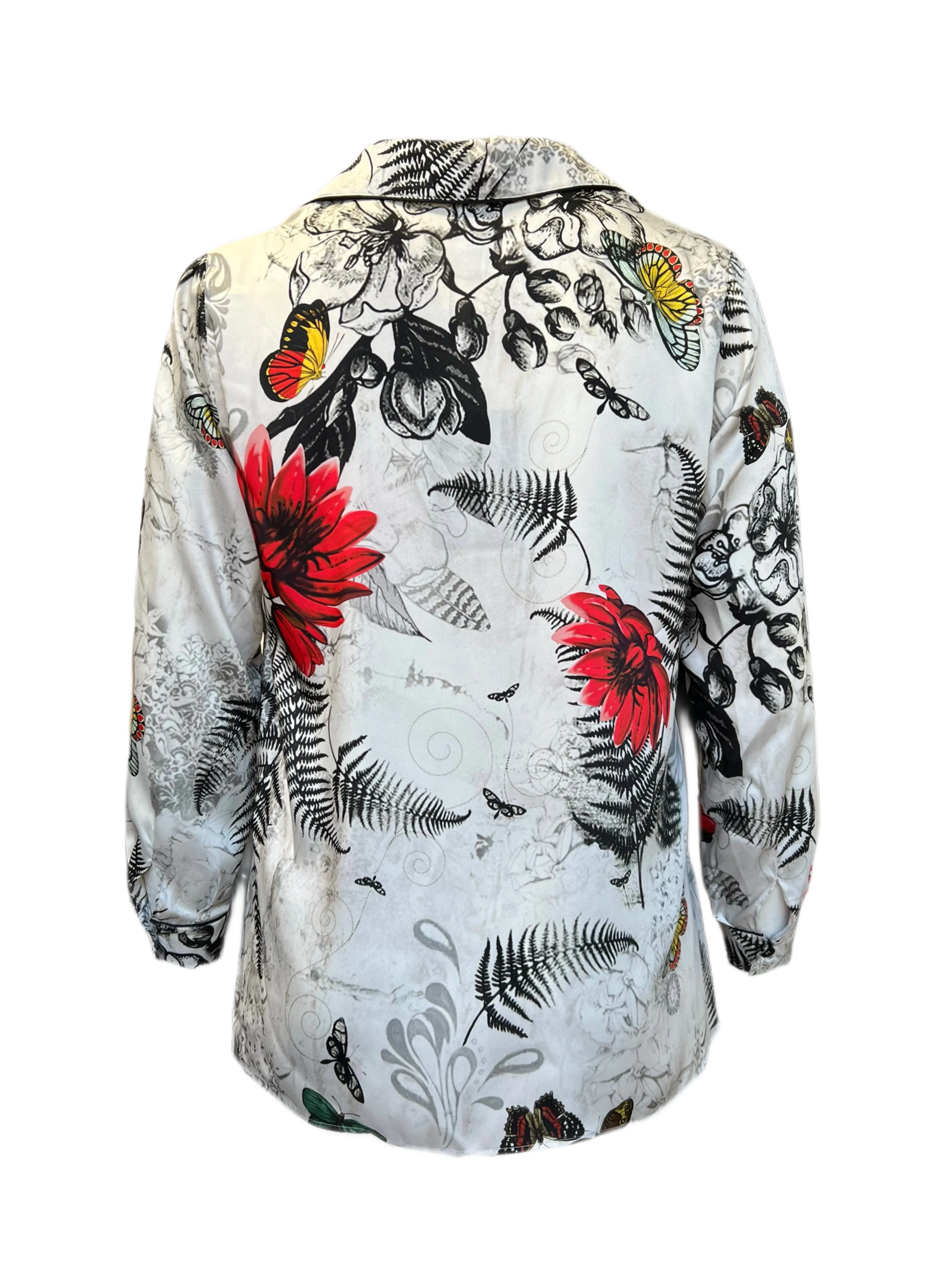 Marina Rinaldi Women's White Bambola Button Down Shirt NWT