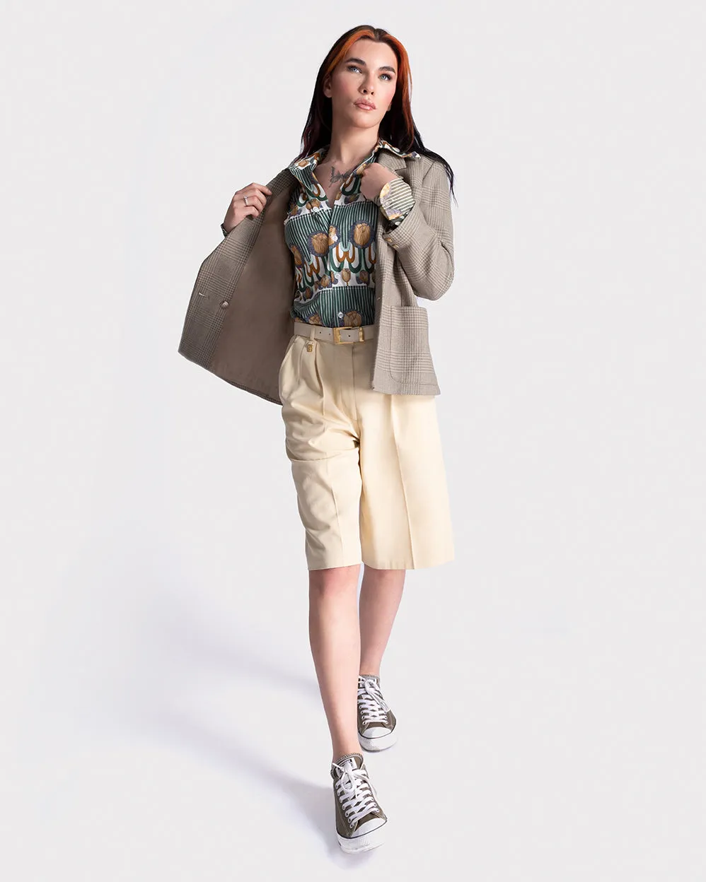 Max Mara plaid check blazer