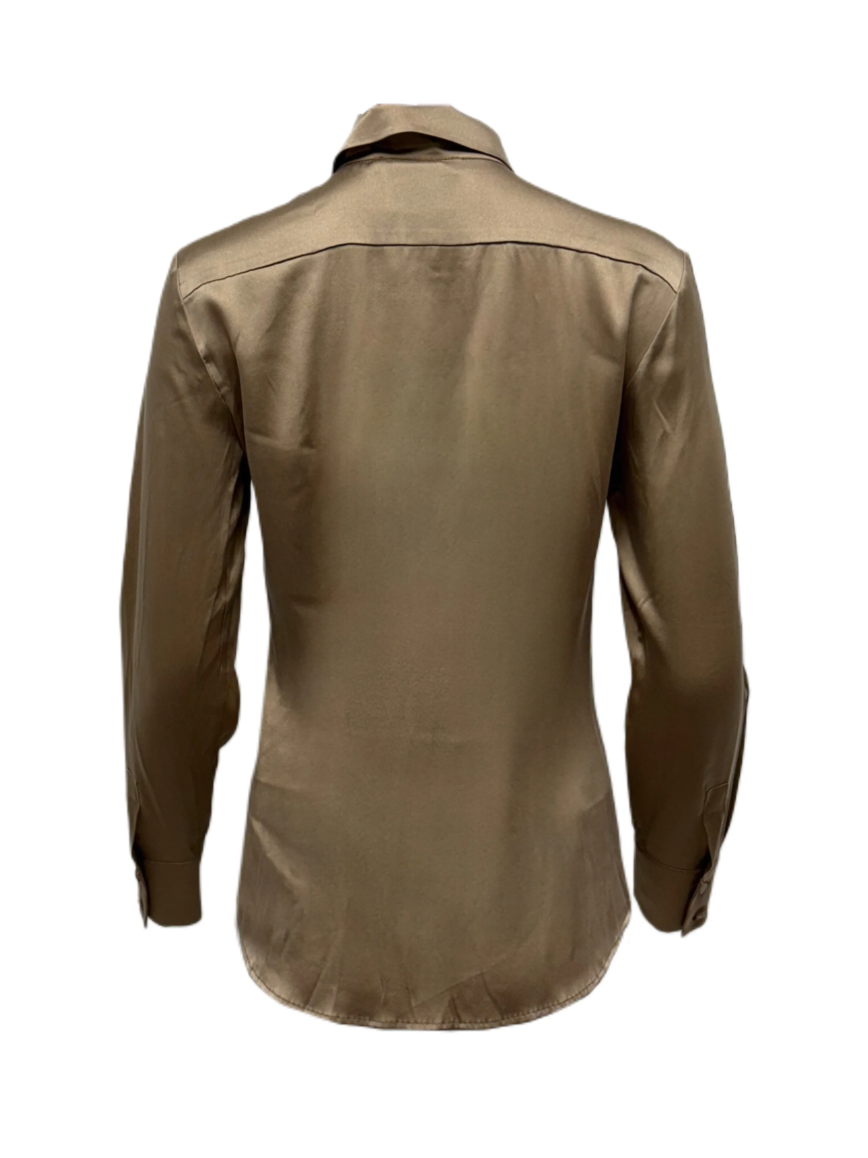 Max Mara Women's Brown Anversa Button Closure Shirt NWT