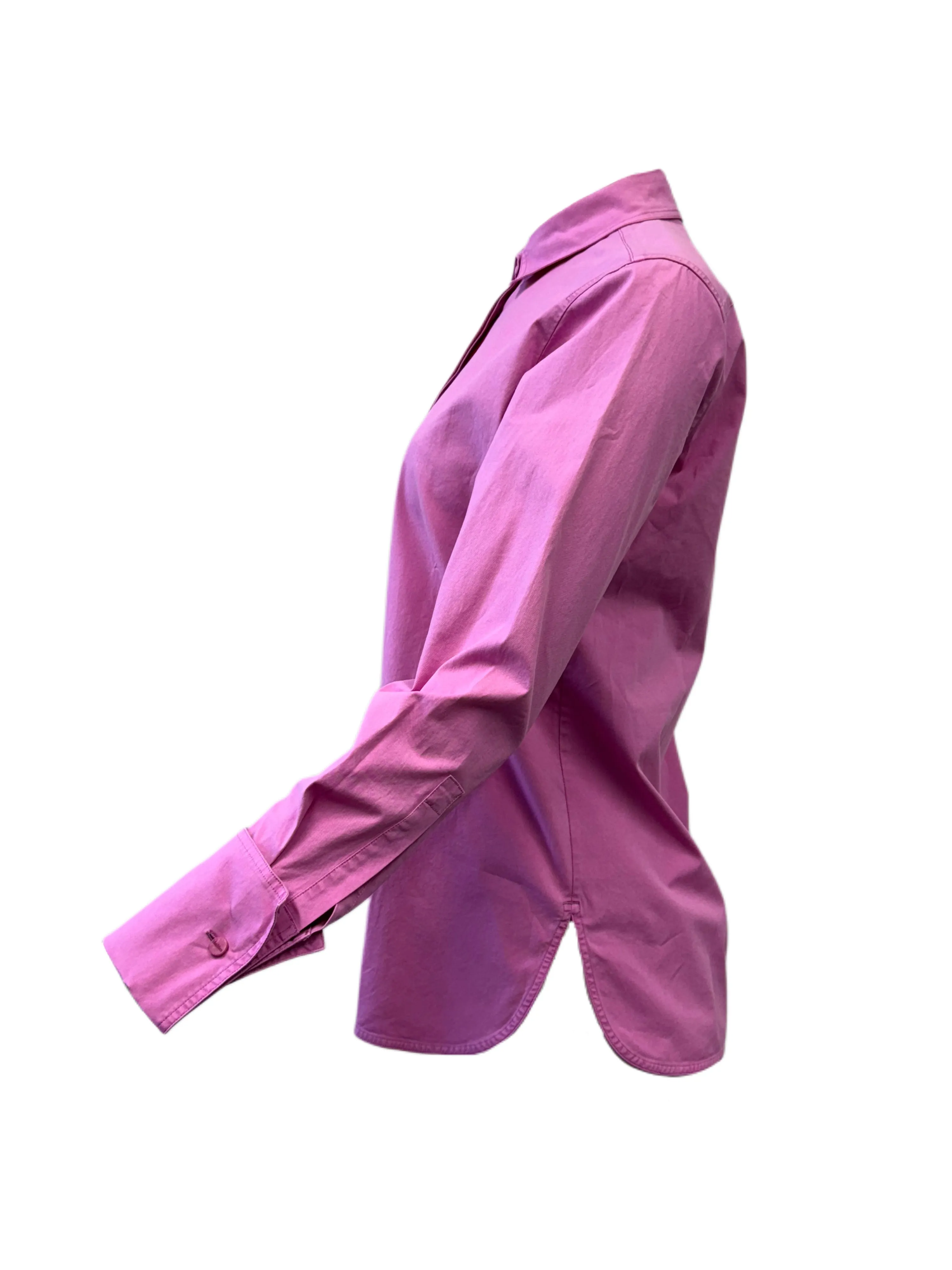 Max Mara Women's Pink Francia Button Closure Shirt NWT