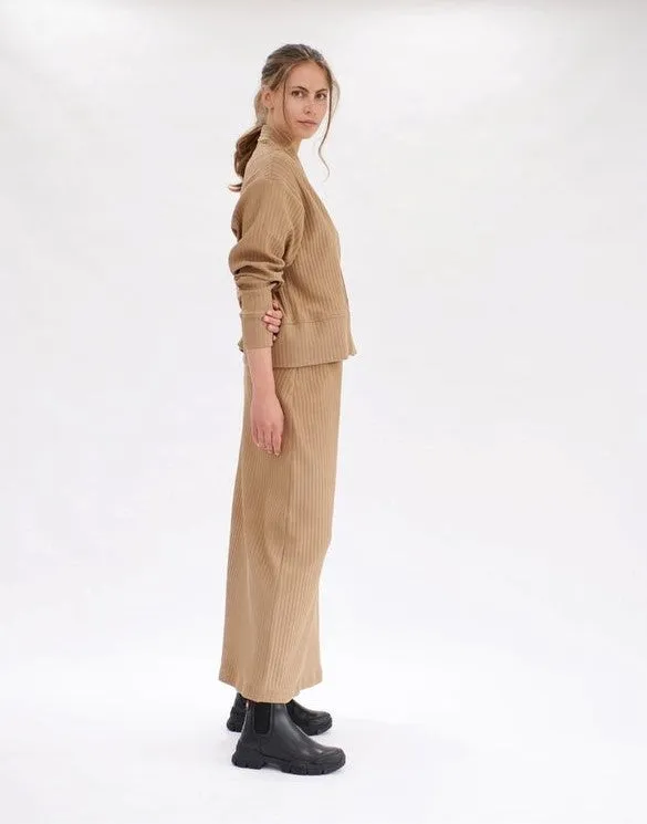 Mela Purdie Rib Skirt - Cognac