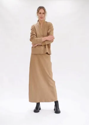 Mela Purdie Rib Skirt - Cognac