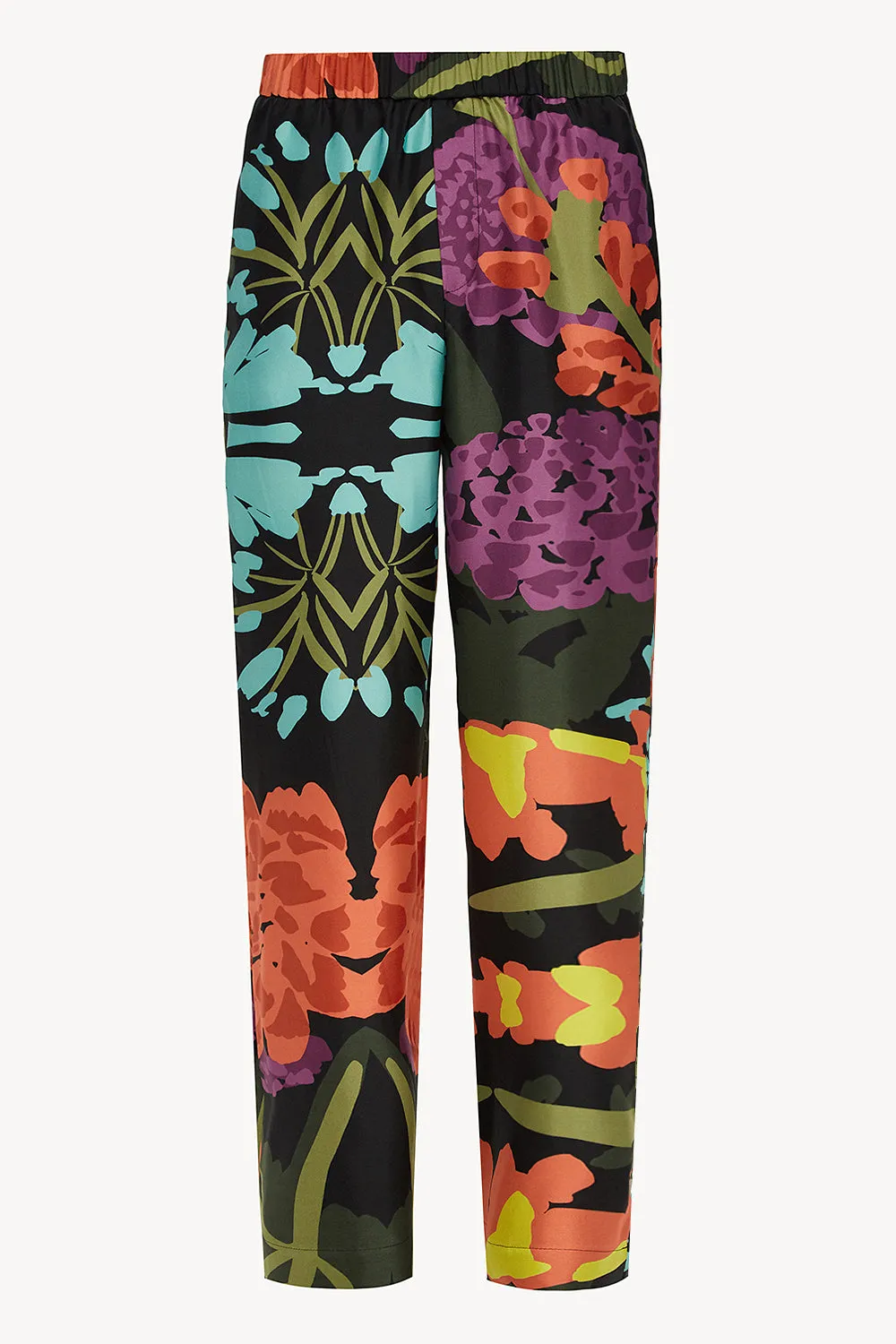 Men pajama set in floral black