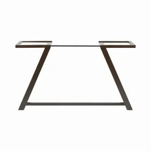 Mid-Century Modern Entry Table in Cinnamon