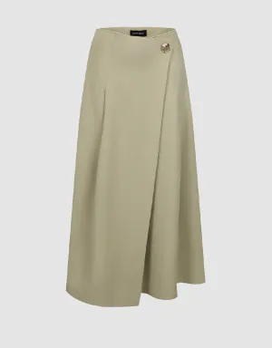 Midi A-Line Skirt