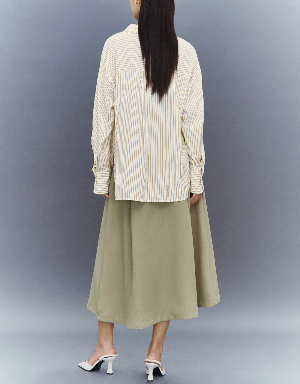 Midi A-Line Skirt
