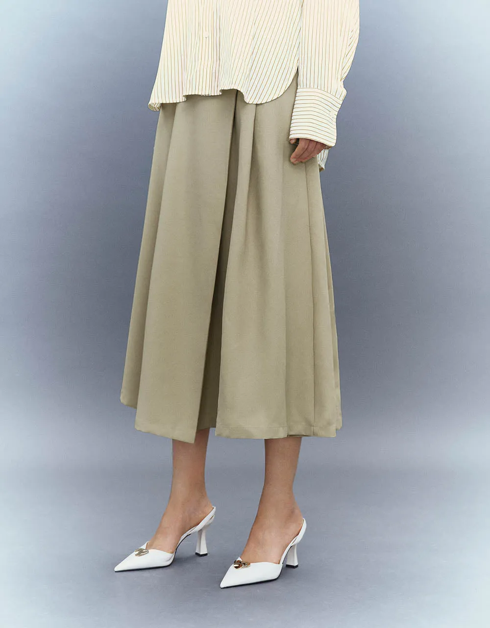Midi A-Line Skirt
