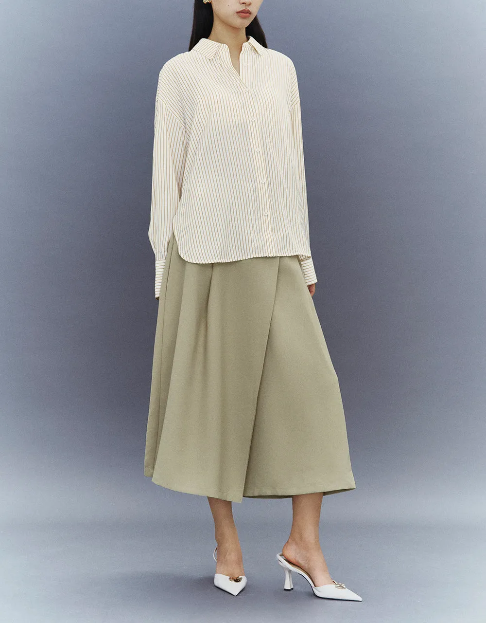 Midi A-Line Skirt