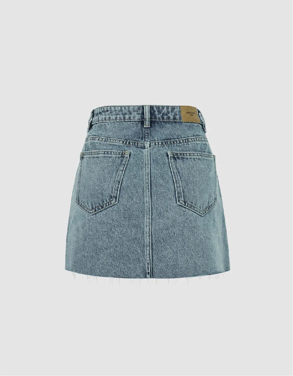 Mini A-Line Denim Skirt