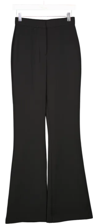 Mint Velvet Black Tailored Flare Trousers UK 8