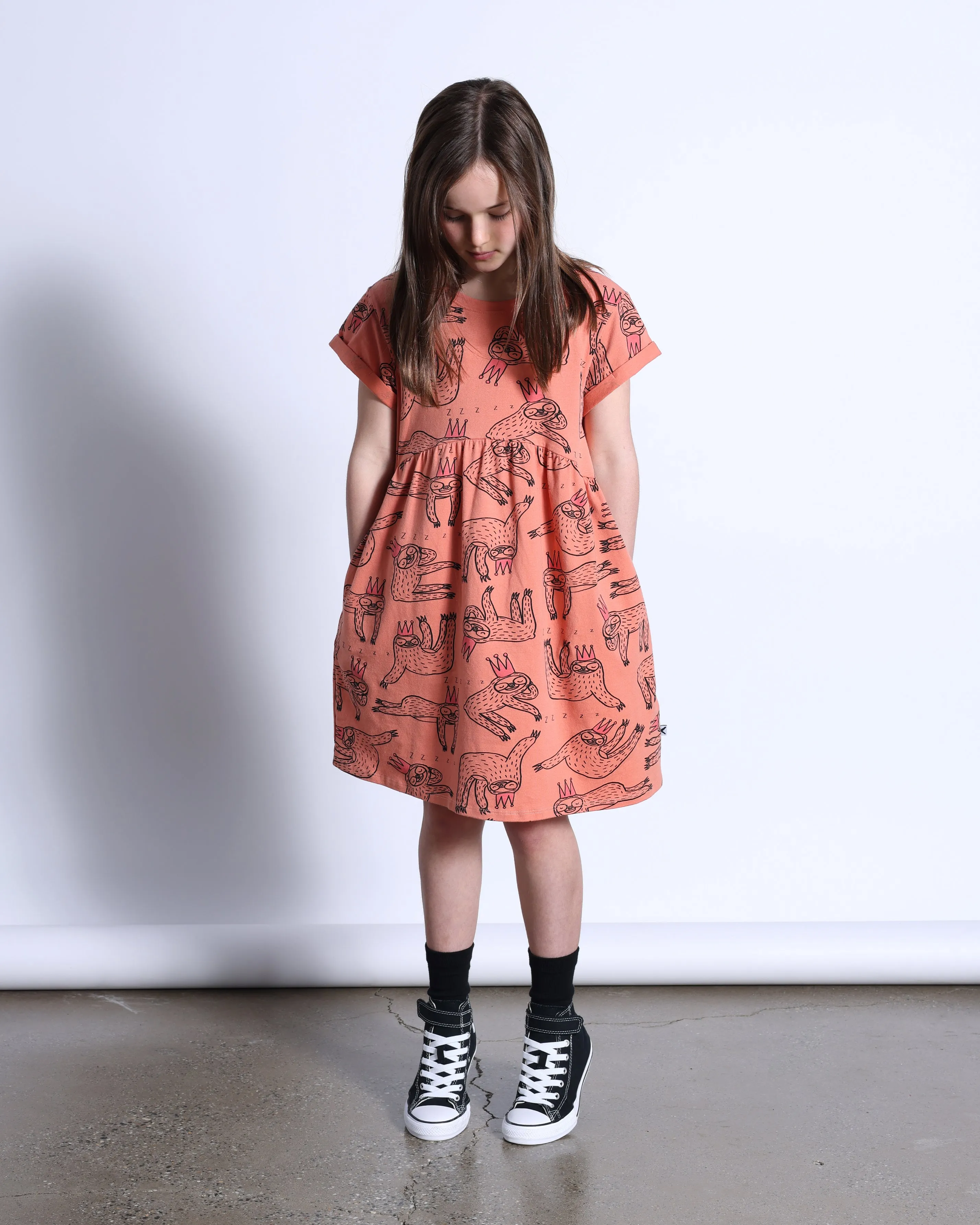 MINTI SLEEPY SLOTHS DRESS