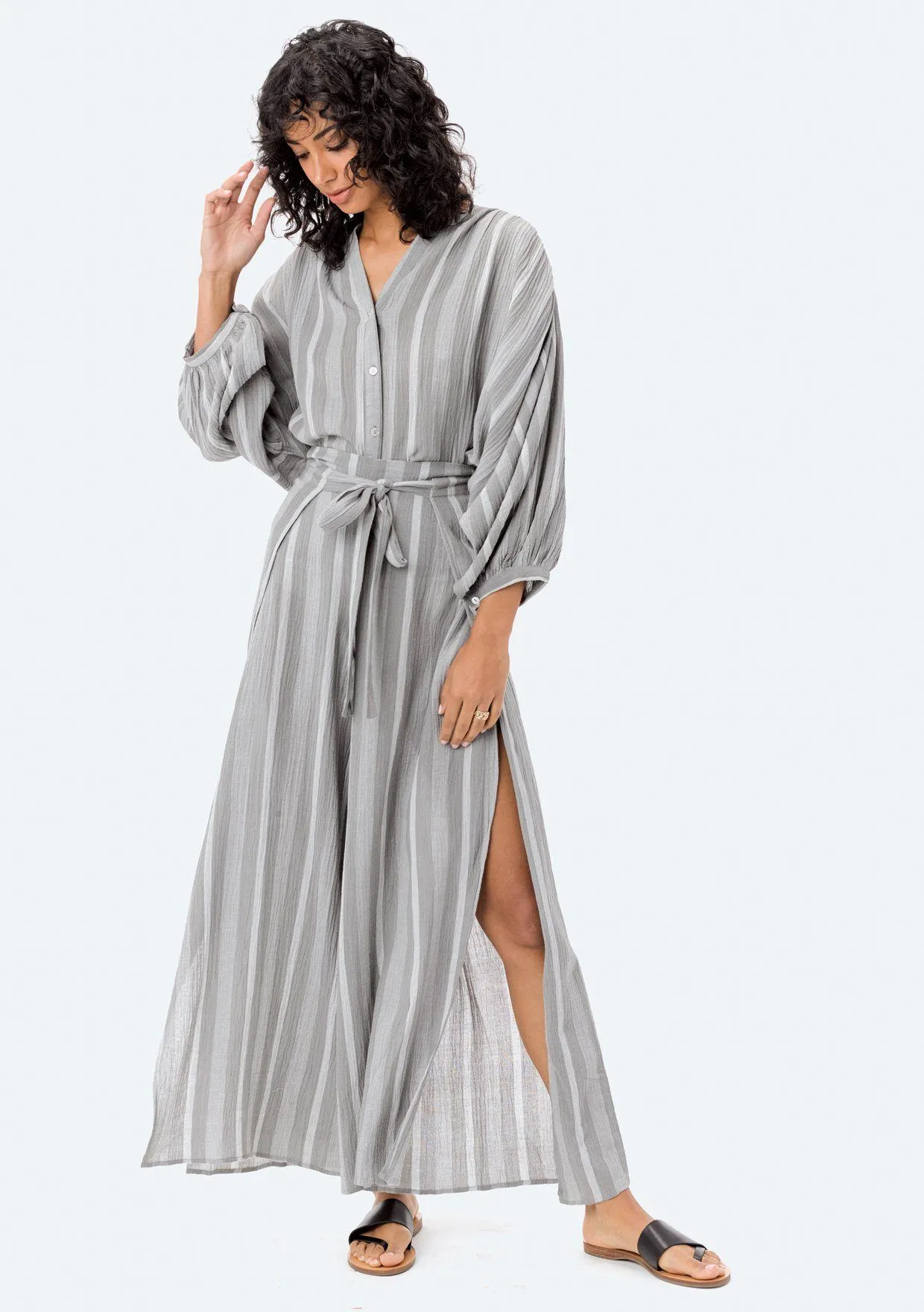 Miriam Striped Tie Front Pant
